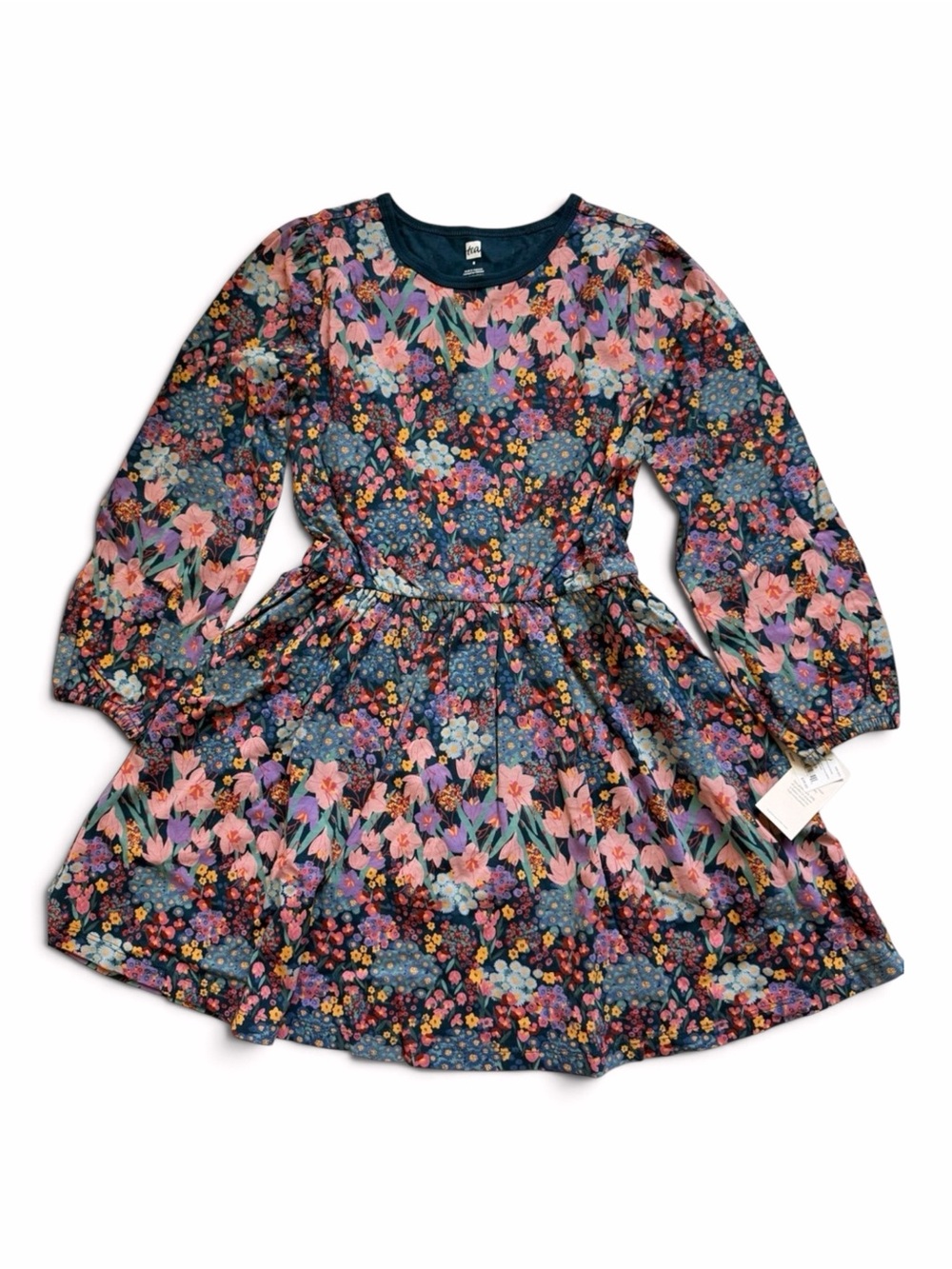Tea Collection Blouson Sleeve Dress size 8 years NWT
